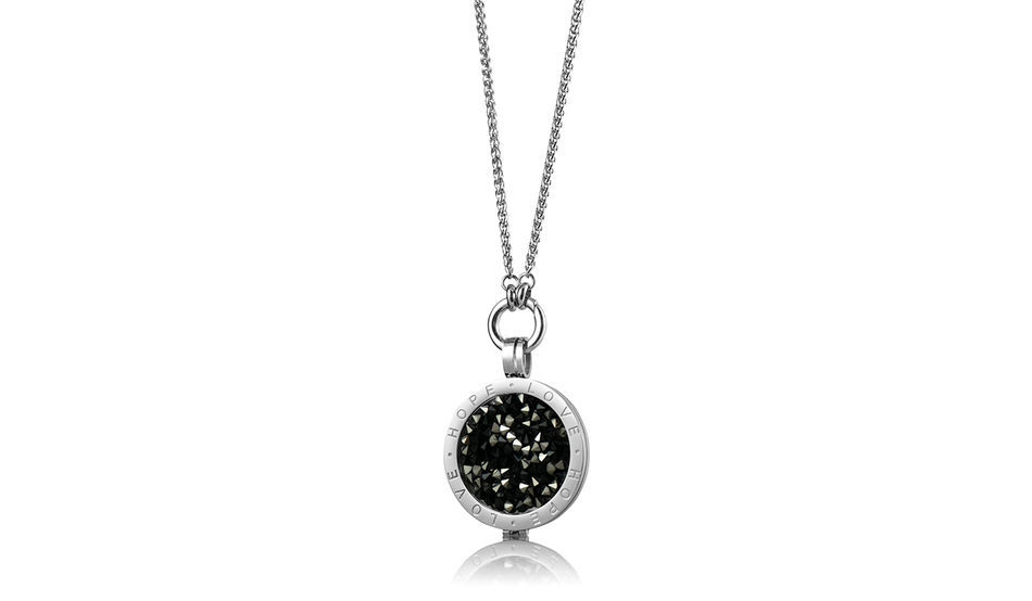 Coins-Collection Halskette "Black Zirkonia" - Solitär