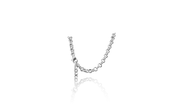 Modernes Silber-Armband Ø3,8mm x 17cm